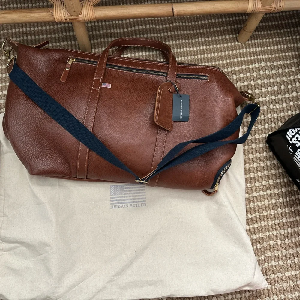 Hudson Sutler Heritage All Leather Weekender - Chestnut, NWT